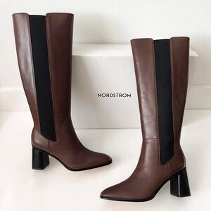 Nordstrom Chocolate Brown Heeled Boots